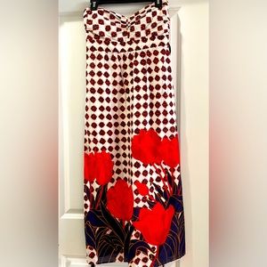 Strapless maxi dress with sweetheart neckline